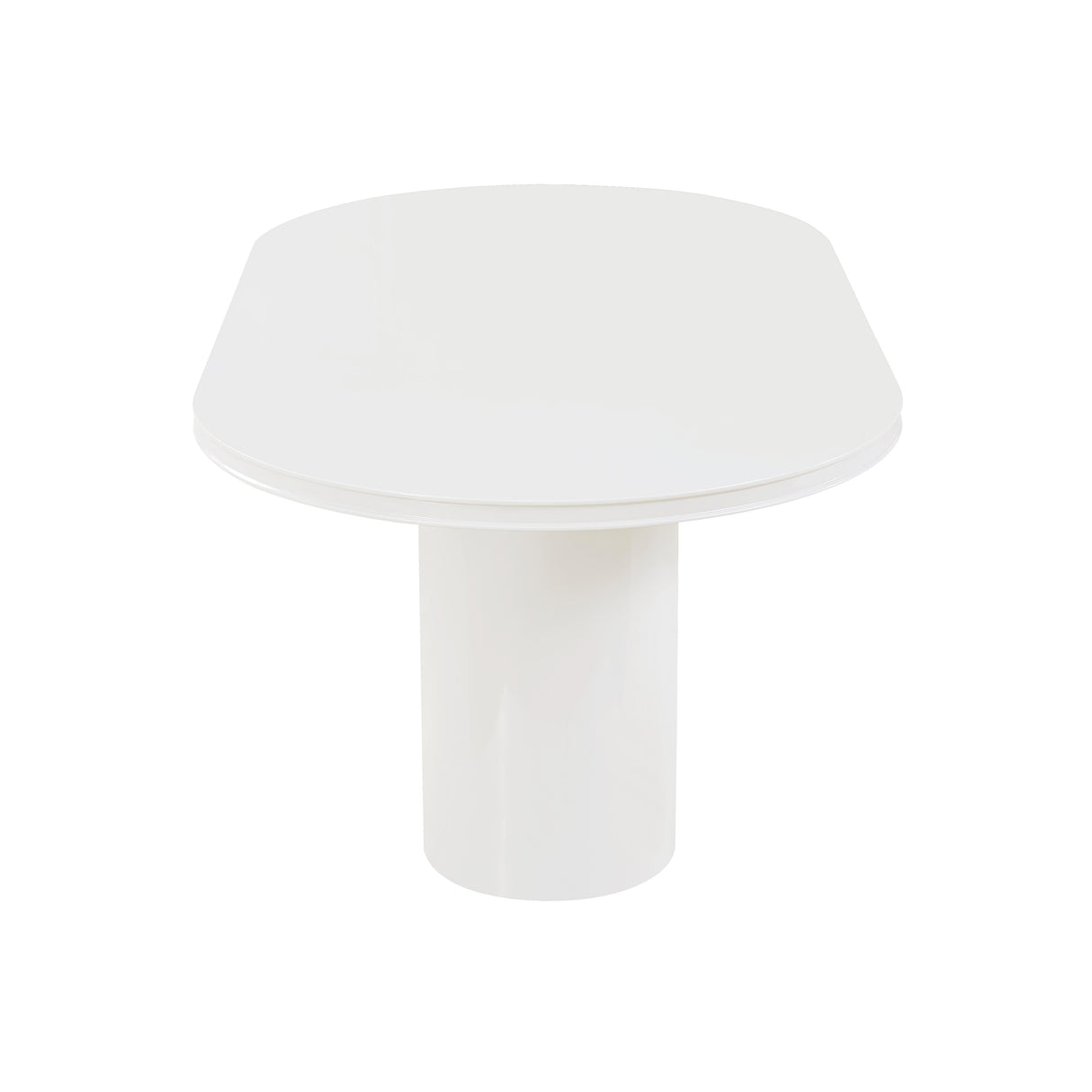 Elora Lacquer 79" Oval Dining Table by TOV Furniture at Eve Furniture