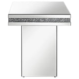 Elora Mirror Pedestal Square Top Accent Table by Coaster at Eve Furniture