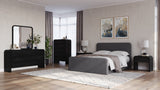 Elora One Drawer Nightstand in Jet Black Ash by Modus Furniture at Eve Furniture