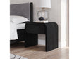 Elora One Drawer Nightstand in Jet Black Ash by Modus Furniture at Eve Furniture