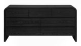 Elora Seven Drawer Dresser in Jet Black Ash by Modus Furniture at Eve Furniture