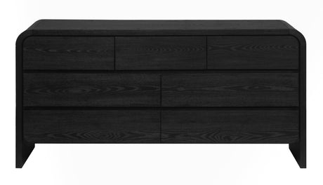 Elora Seven Drawer Dresser in Jet Black Ash by Modus Furniture at Eve Furniture