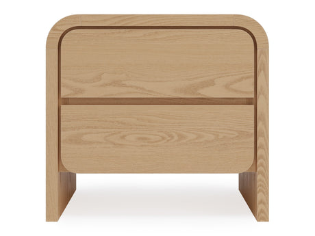 Elora Timber Two Drawer Nightstand by Modus Furniture at Eve Furniture