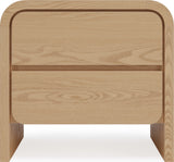 Elora Timber Two Drawer Nightstand by Modus Furniture at Eve Furniture