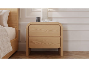 Elora Timber Two Drawer Nightstand by Modus Furniture at Eve Furniture