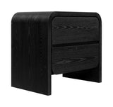 Elora Two Drawer Nightstand in Jet Black Ash by Modus Furniture at Eve Furniture