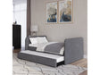 Elora Upholstered Daybed with Trundle in Charcoal Velvet by Modus Furniture at Eve Furniture