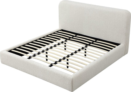 Elora Whitewashed California King Upholstered Platform Bed by Modus Furniture at Eve Furniture