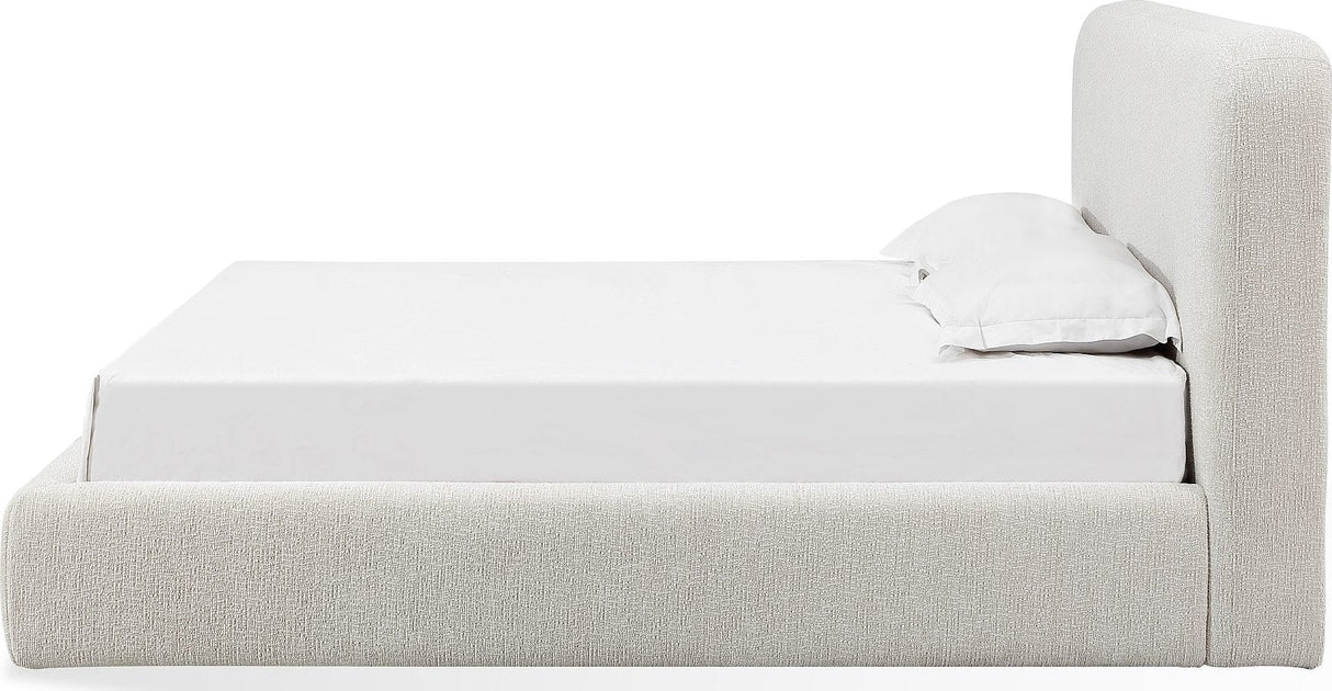 Elora Whitewashed Full Upholstered Platform Bed by Modus Furniture at Eve Furniture