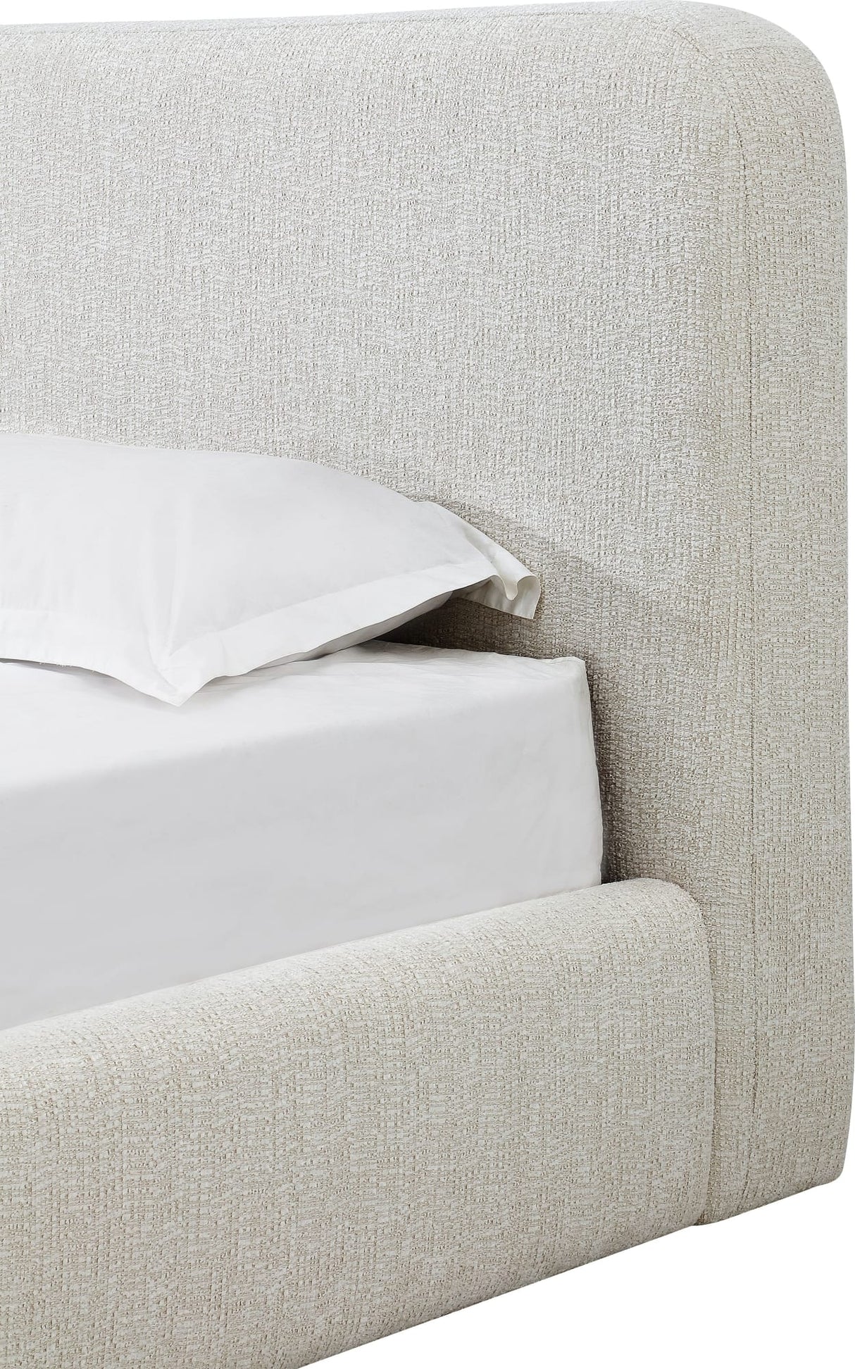 Elora Whitewashed Full Upholstered Platform Bed by Modus Furniture at Eve Furniture