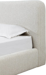 Elora Whitewashed Full Upholstered Platform Bed by Modus Furniture at Eve Furniture