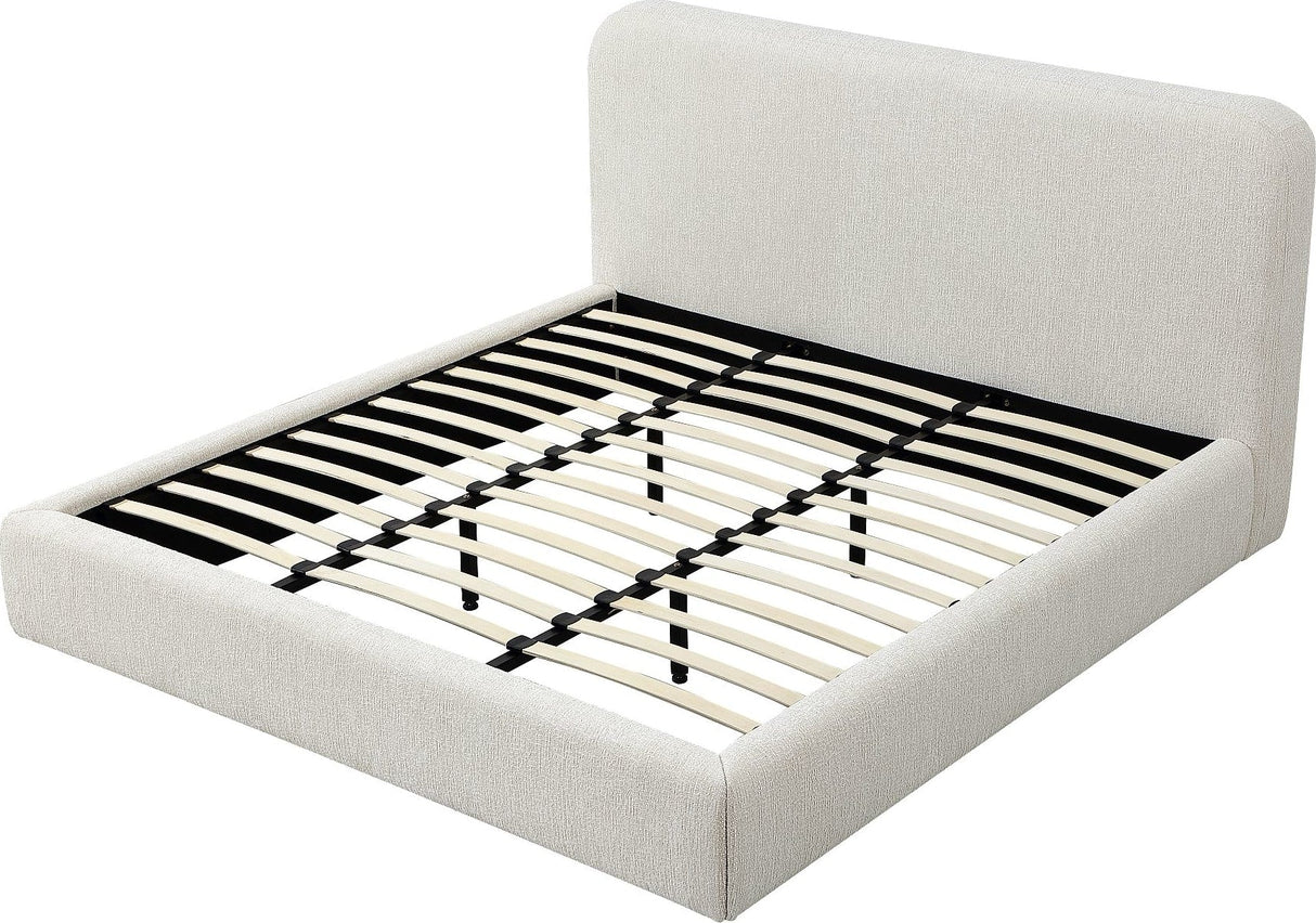 Elora Whitewashed Full Upholstered Platform Bed by Modus Furniture at Eve Furniture