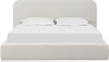 Elora Whitewashed Full Upholstered Platform Bed by Modus Furniture at Eve Furniture