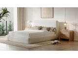 Elora Whitewashed Full Upholstered Platform Bed by Modus Furniture at Eve Furniture