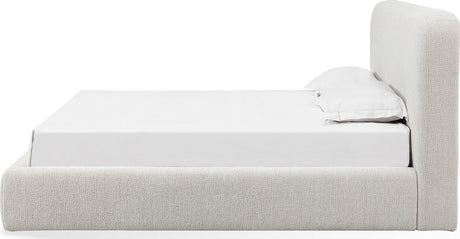 Elora Whitewashed King Upholstered Platform Bed by Modus Furniture at Eve Furniture