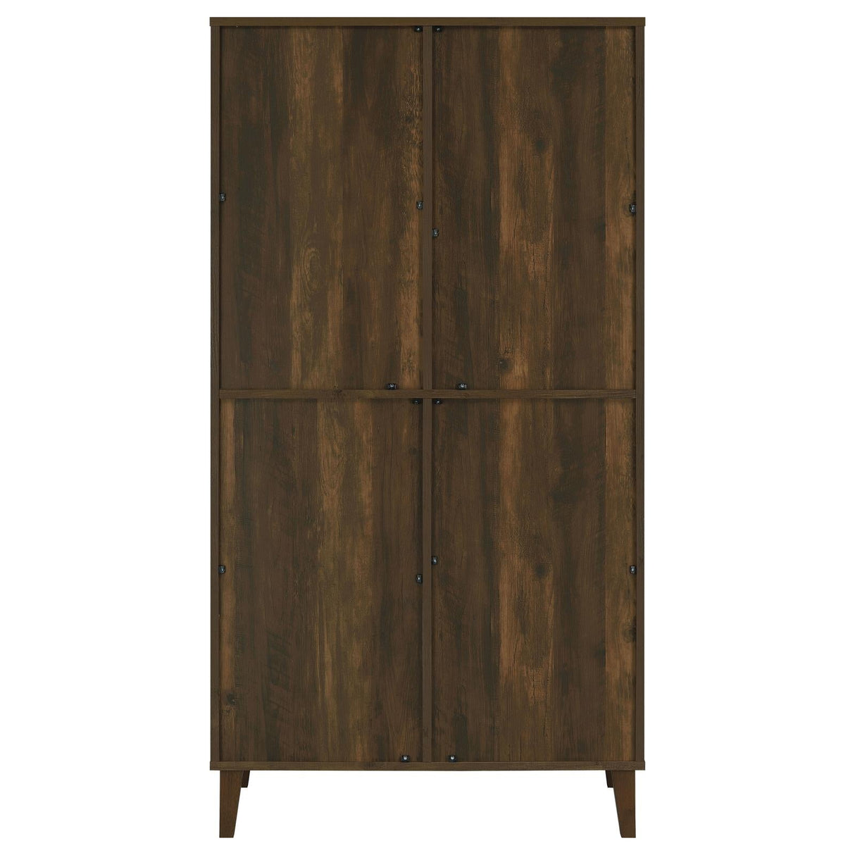 Elouise Dark Pine 4-Door Engineered Wood Tall Accent Cabinet