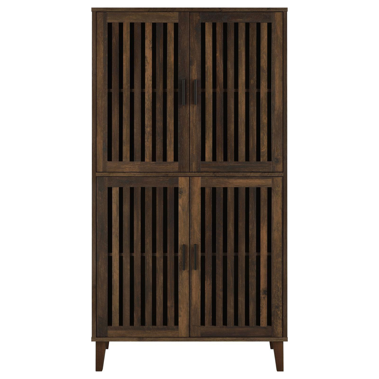 Elouise Dark Pine 4-Door Engineered Wood Tall Accent Cabinet by Coaster at Eve Furniture