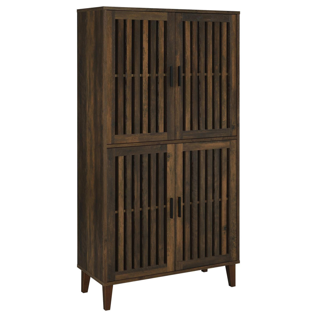 Elouise Dark Pine 4-Door Engineered Wood Tall Accent Cabinet by Coaster at Eve Furniture