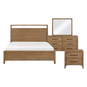 Elowen Brown 4-Piece Queen Bedroom Set by Homelegance at Eve Furniture