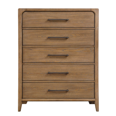 Elowen Brown 5-Piece Queen Bedroom Set by Homelegance at Eve Furniture