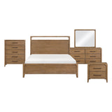 Elowen Brown 5-Piece Queen Bedroom Set by Homelegance at Eve Furniture