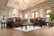 Elpis Brown/Espresso Sofa by Furniture of America at Eve Furniture