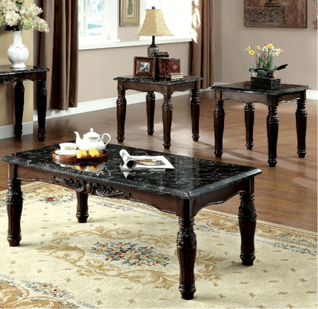 Elpis Brown/Espresso Sofa & Loveseat by Furniture of America at Eve Furniture