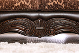 Elpis Brown/Espresso Sofa & Loveseat by Furniture of America at Eve Furniture