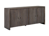 Elston Brown Four-Door Sideboard by Crestview at Eve Furniture
