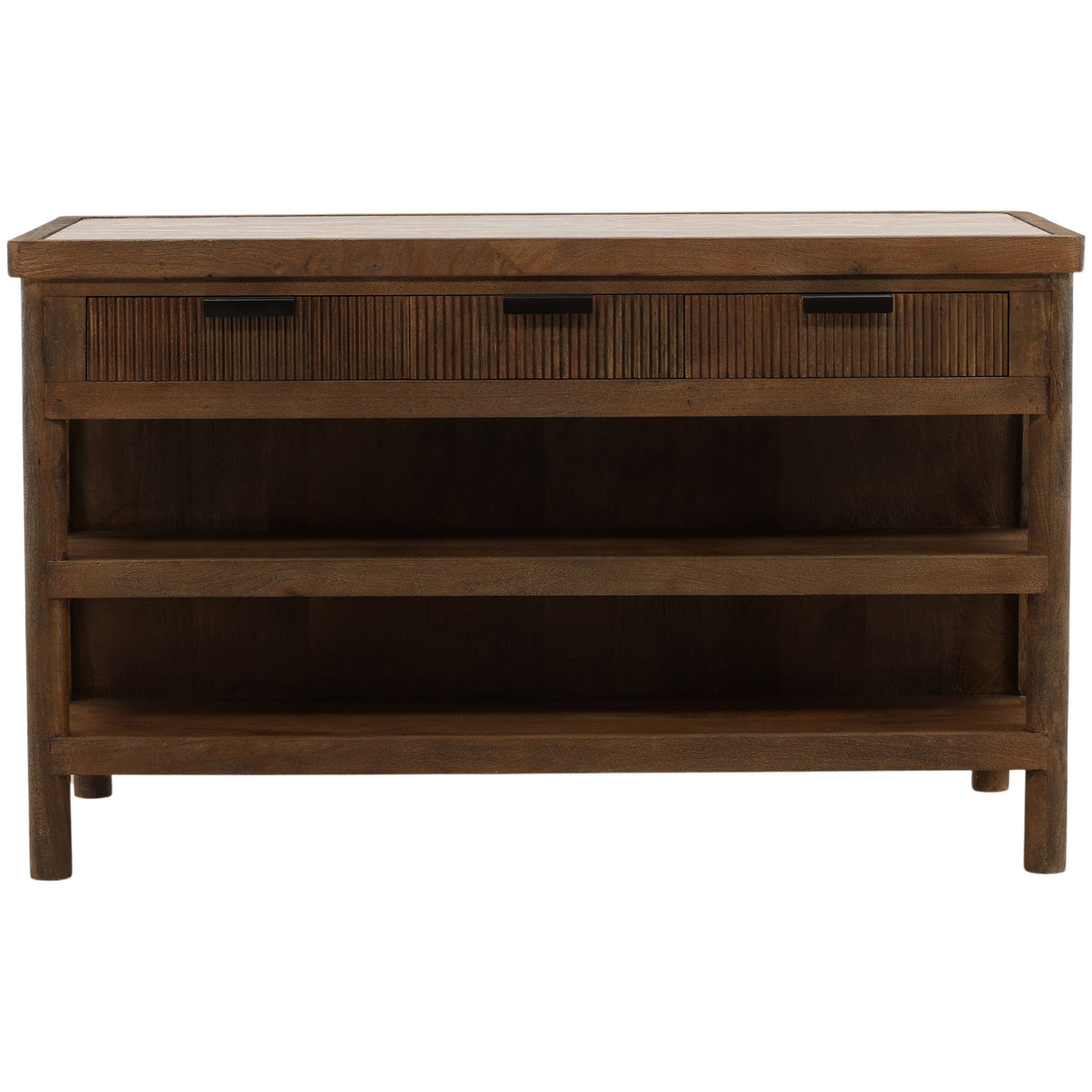 Elston Kitchen Island, Beige/Brown by Dovetail at Eve Furniture