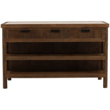 Elston Kitchen Island, Beige/Brown by Dovetail at Eve Furniture