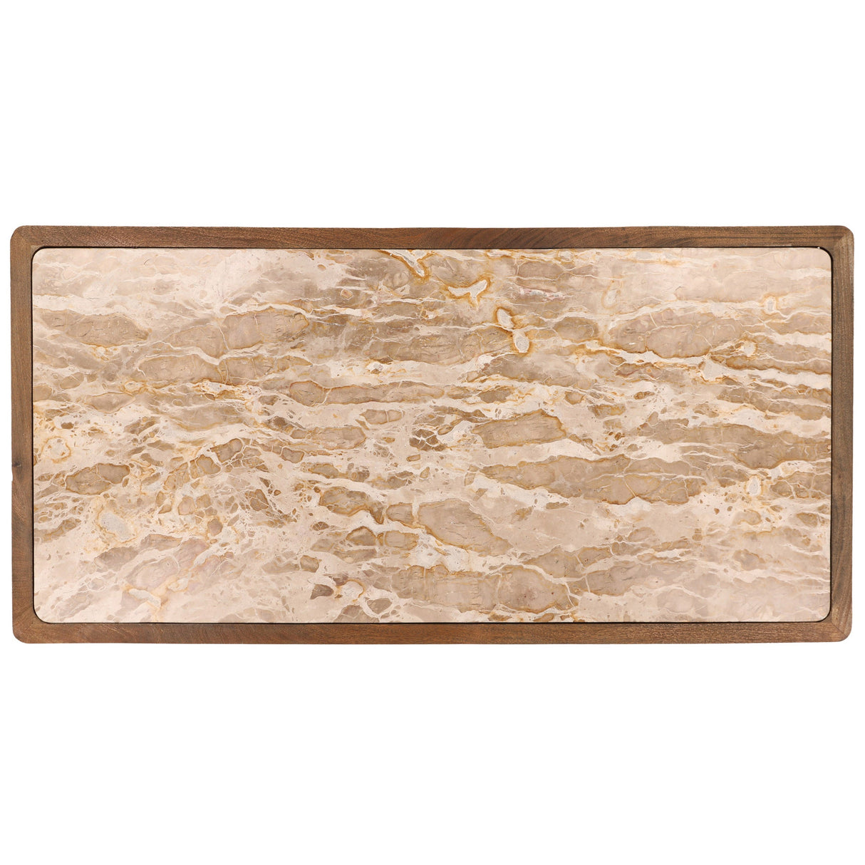 Elston Kitchen Island, Beige/Brown by Dovetail at Eve Furniture
