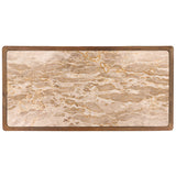 Elston Kitchen Island, Beige/Brown by Dovetail at Eve Furniture
