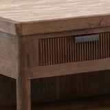 Elston Kitchen Island, Beige/Brown by Dovetail at Eve Furniture