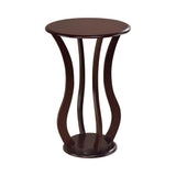 Elton Cherry Round Top Accent Table by Coaster at Eve Furniture