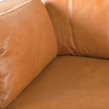 Elton Tan Leather Sofa by Mercana at Eve Furniture