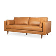 Elton Tan Leather Sofa by Mercana at Eve Furniture
