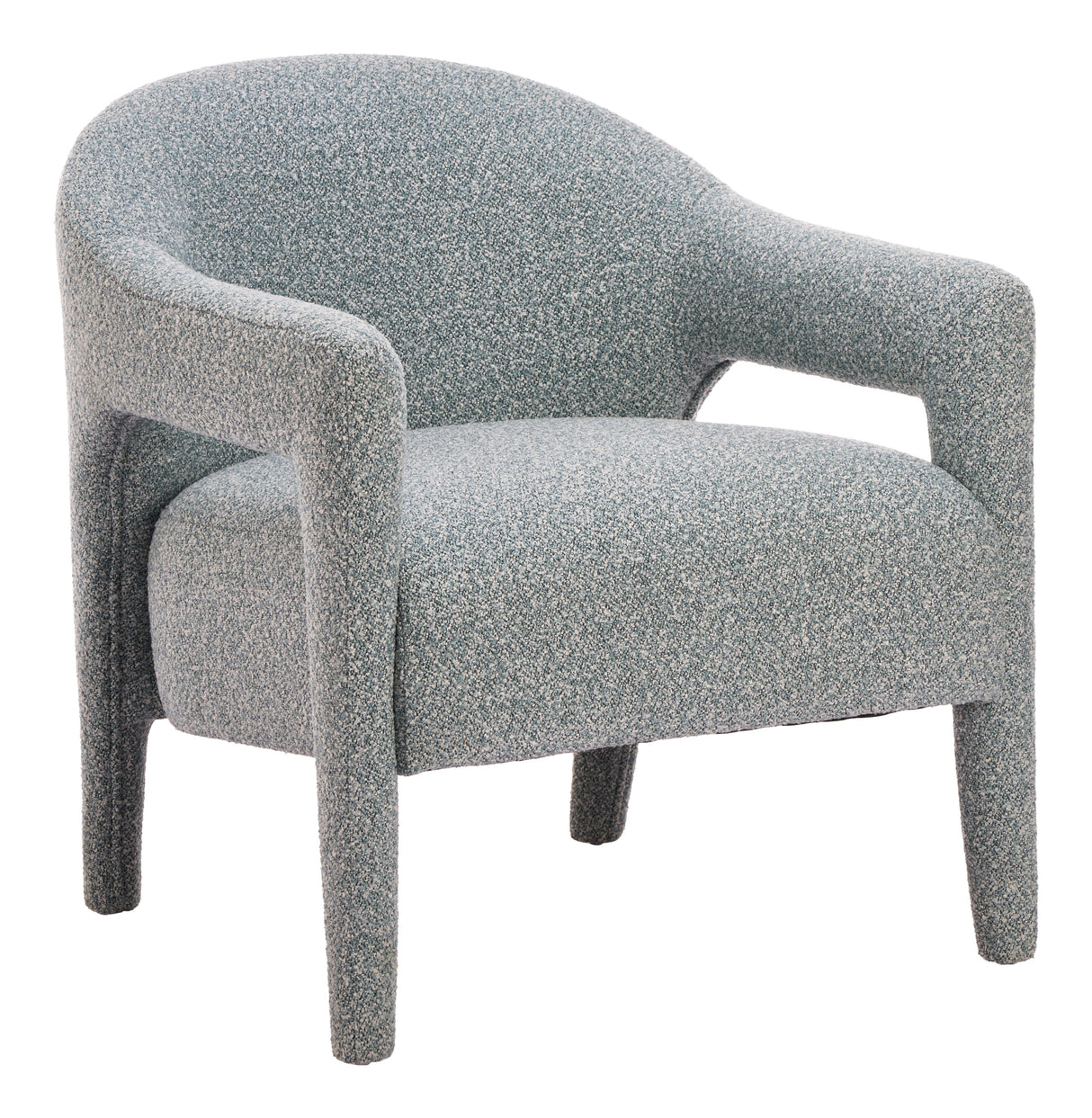 Eluma Dusty Teal Accent Chair by Zuomod at Eve Furniture