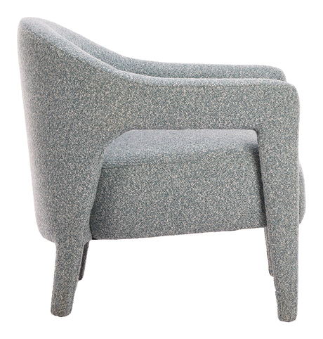 Eluma Dusty Teal Accent Chair by Zuomod at Eve Furniture