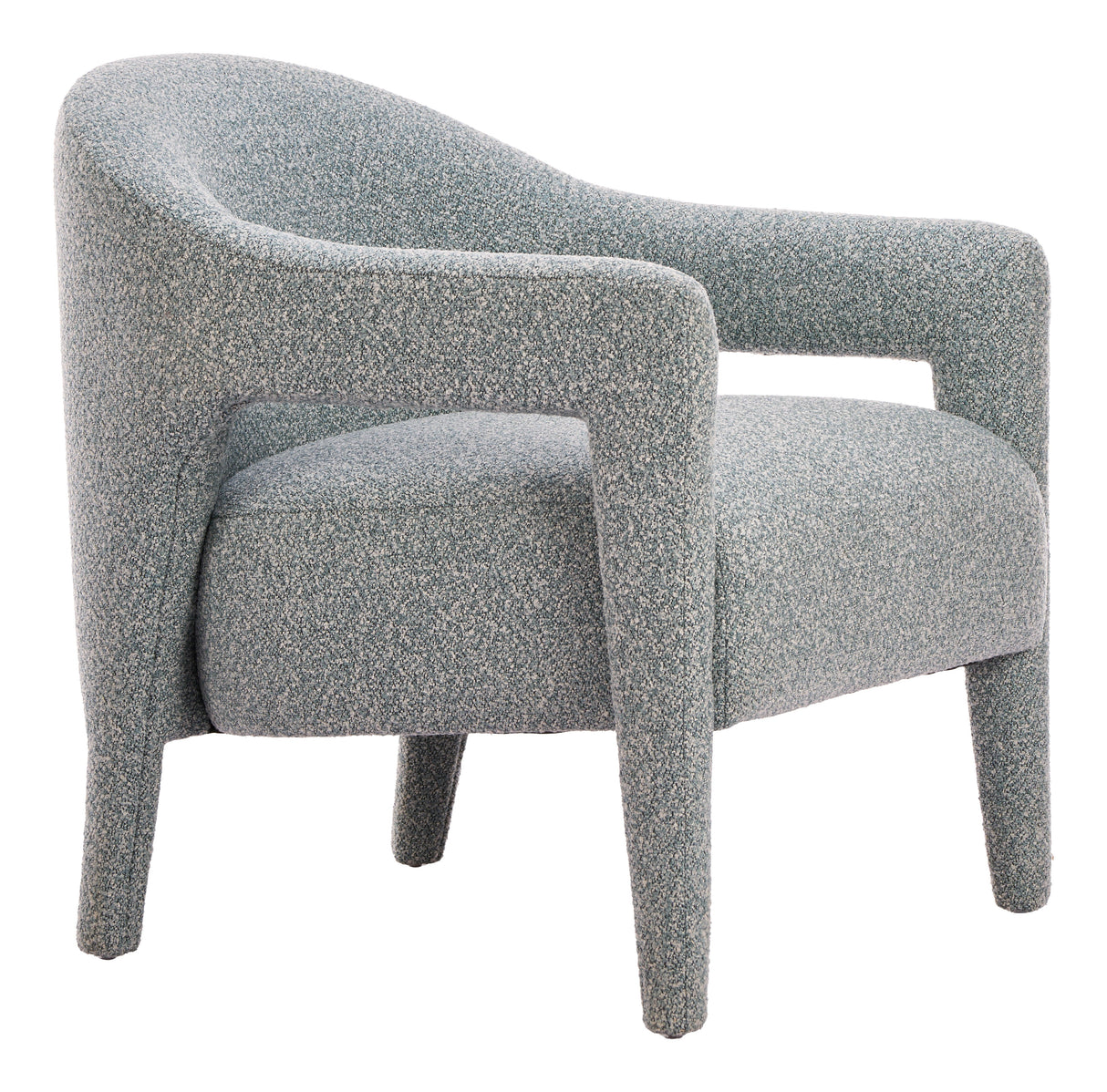 Eluma Dusty Teal Accent Chair by Zuomod at Eve Furniture