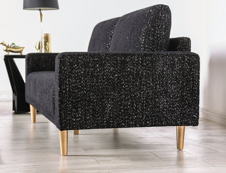 Elverum Black Sofa & Loveseat by Furniture of America at Eve Furniture