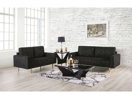 Elverum Black Sofa & Loveseat by Furniture of America at Eve Furniture