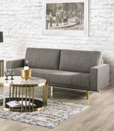 Elverum Charcoal Gray Sofa & Loveseat by Furniture of America at Eve Furniture