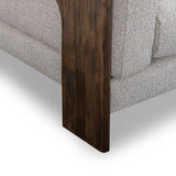 Elyn 91" Cream Contract-Grade Boucle Sofa by TOV Furniture at Eve Furniture