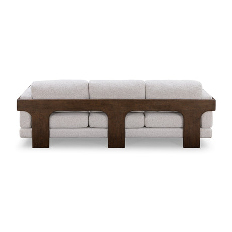 Elyn 91" Cream Contract-Grade Boucle Sofa by TOV Furniture at Eve Furniture
