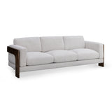Elyn 91" Cream Contract-Grade Boucle Sofa by TOV Furniture at Eve Furniture