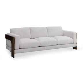 Elyn 91" Cream Contract-Grade Boucle Sofa by TOV Furniture at Eve Furniture