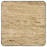 Elyna Travertine and Black Square Accent Table by Coaster at Eve Furniture