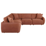 Elysia Coral 5-piece Chenille Upholstered Modular Sectional Sofa by Coaster at Eve Furniture