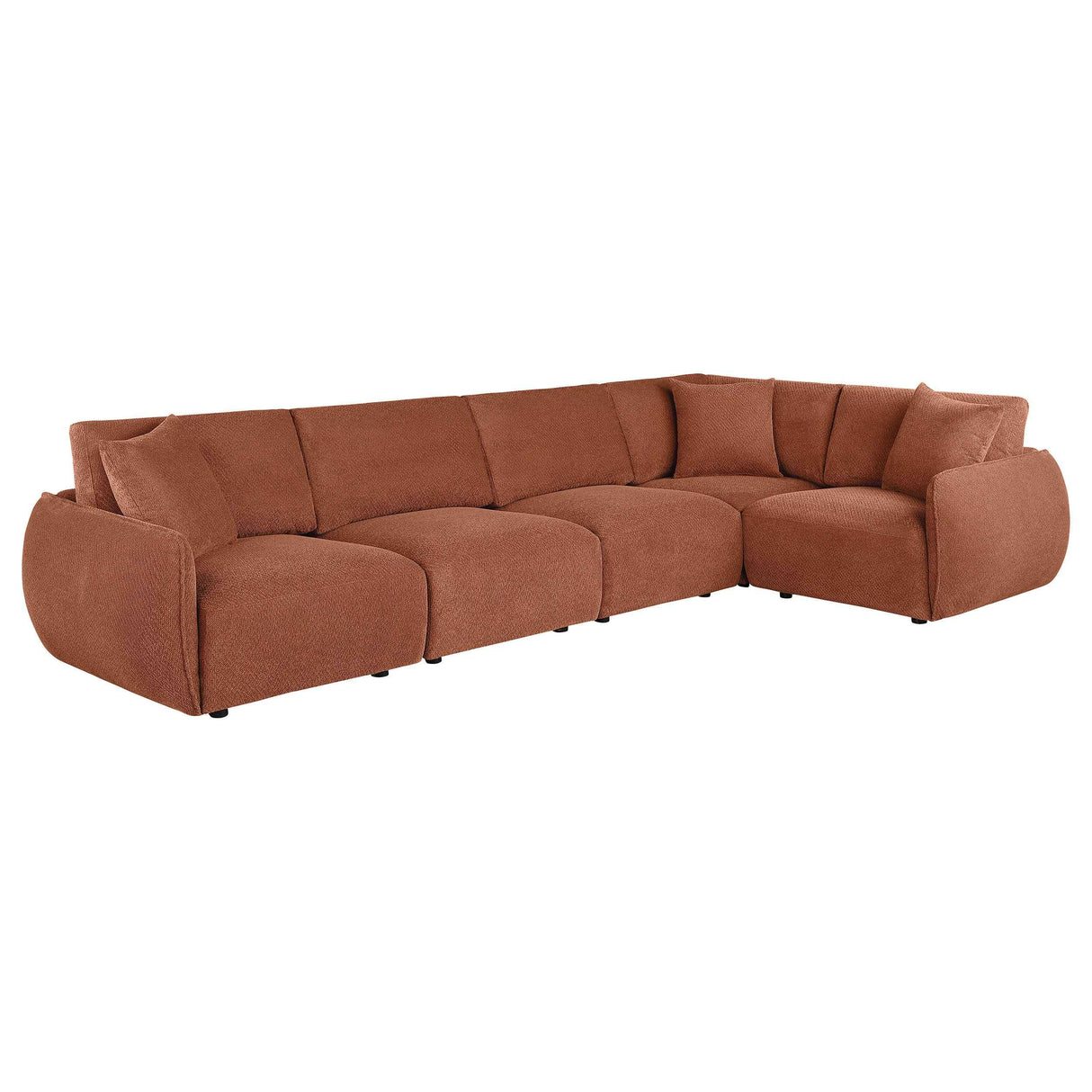 Elysia Coral 5-piece Chenille Upholstered Modular Sectional Sofa by Coaster at Eve Furniture